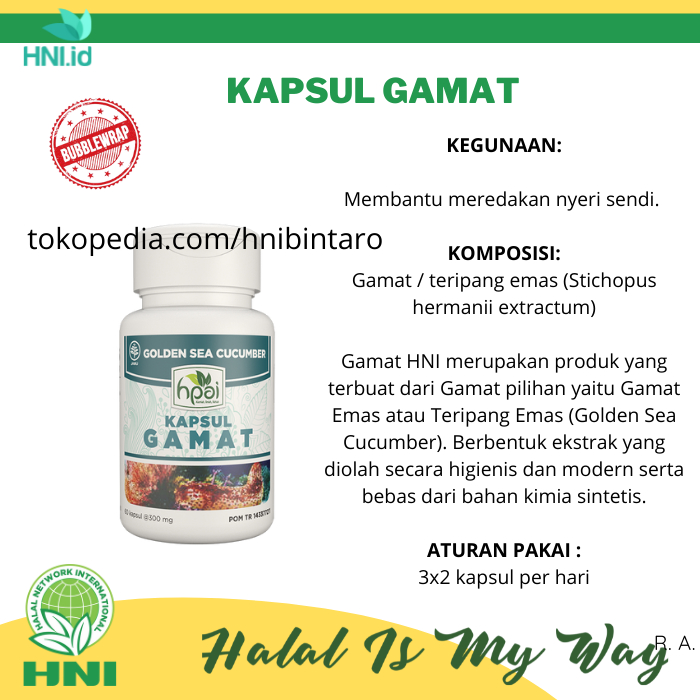 KAPSUL GAMAT HNI | EKSTRAK GAMAT EMAS