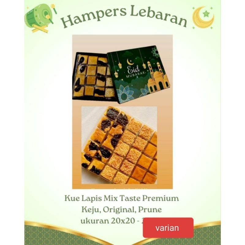 

kue lapis mix taste premium keju UK 20x20 kue