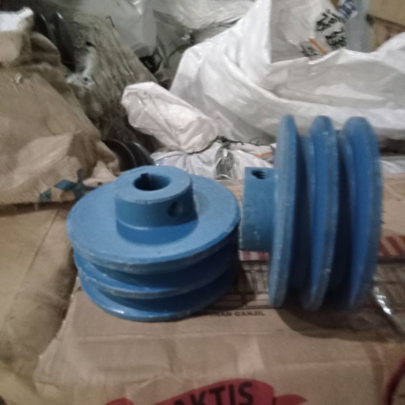 Pulley Besi 10cm x A2 as 19mm 20mm / Pulley Gx160 Gx200 / Pulley dinamo