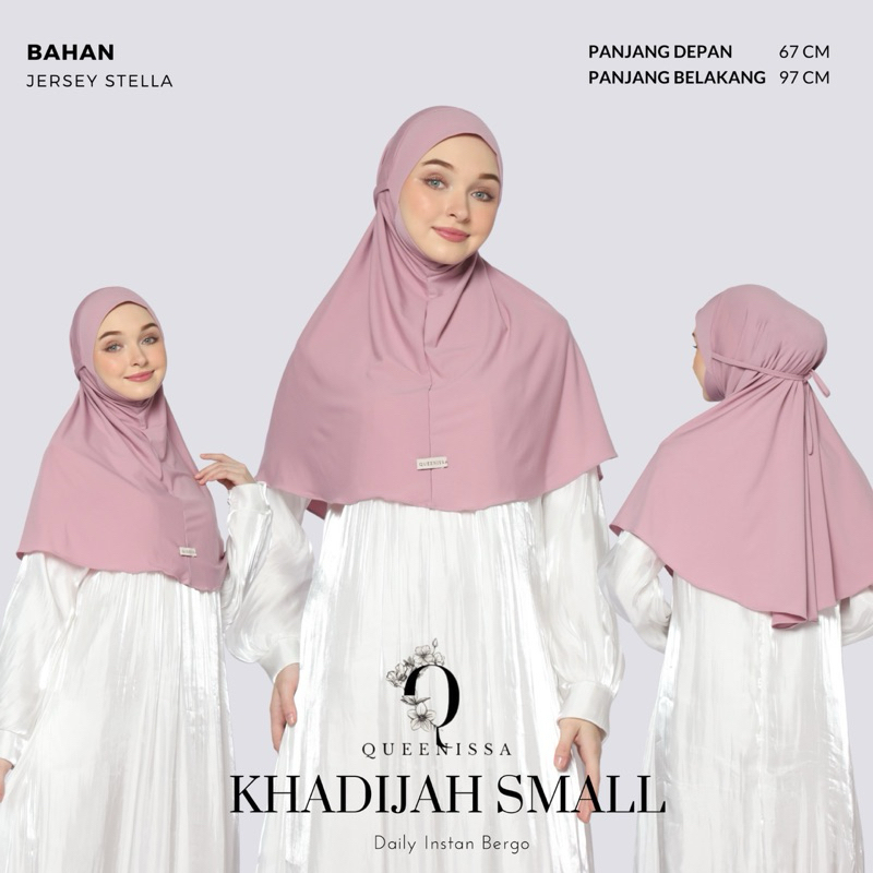 Queenissa Hijab Bergo Instan Malay Khadijah Small
