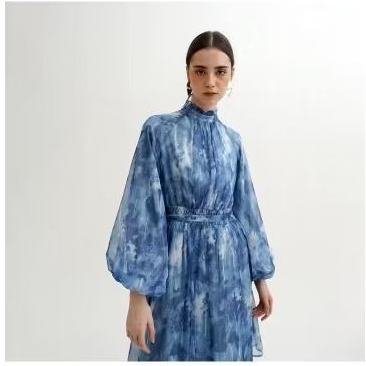  NEW QUEENSLAND PEDRA BLOUSE TUNIK WARNA BIRU 