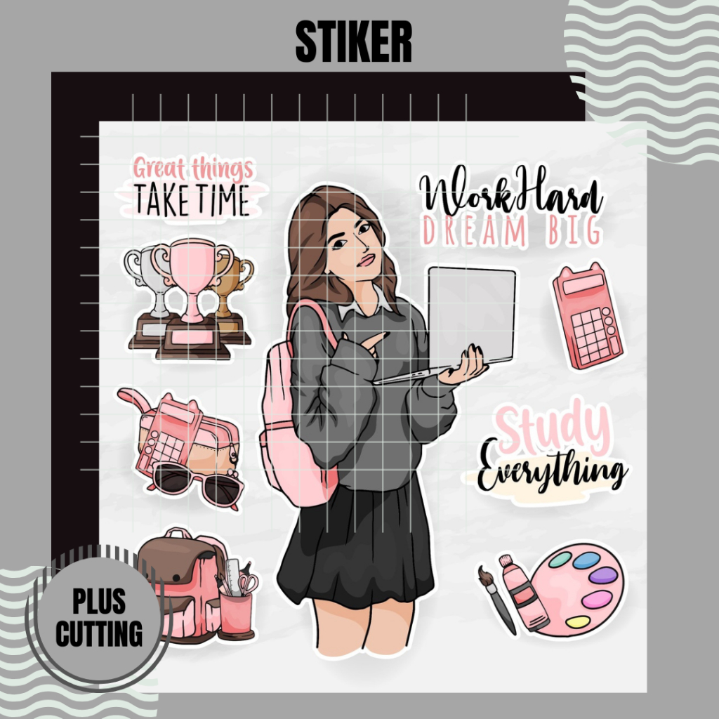 

Stiker Sheet SCHOOL 8x8 cm Vinyl Chromo MURAH | Deco Planner | Kisscut | Diecut | Stiker Laptop | Stiker Tumbler | Stiker Jurnal