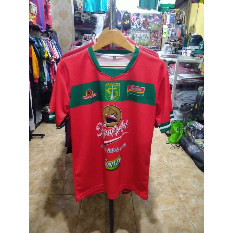 Jersey Bola Persebaya Surabaya 3rd Alternate BRI Liga 1 Indonesia 2K22 2025 2025 Merah Baju Kaos Bon