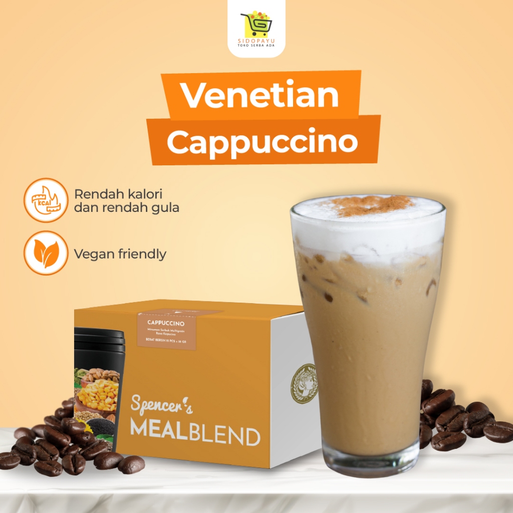 

Mealblend Venetian Cappucino Spencers Rendah Gula Multigrain Dari Chia Seeds 15gr Protein
