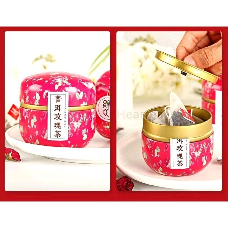 

FLOWER TEA / TISANE TEA - ROSE PUER TEA / TEH MAWAR PU ER （10 PACK）