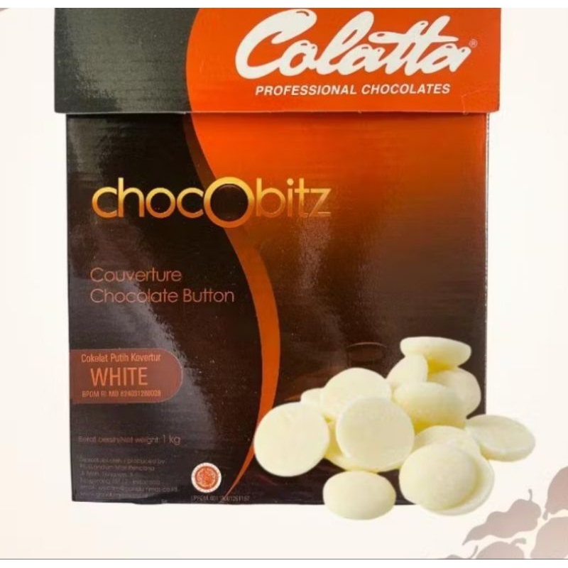 

Colatta chocobitz coin couverture white putih 100gr rpck