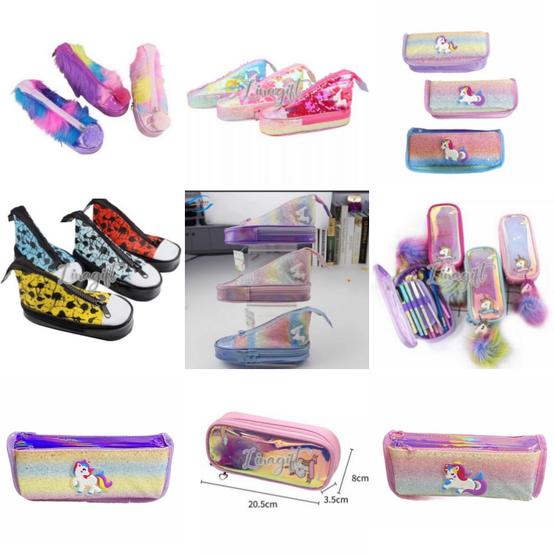 

TEMPAT PENSIL SEPATU GRADASI UNICORN PONY PELANGI GRADATION COOL STAR FASHION PENCIL CASE SHOES