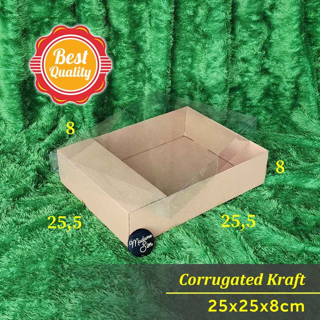 

BOX PUDING - DUS KUE - KOTAK - KARDUS 25x25x8 (ISI : 10 PCS)