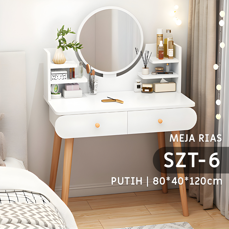 FURNITURE - Meja Rias - Meja Kamar - Meja Kamar Aesthetic - Meja Make Up - Meja Minimalis