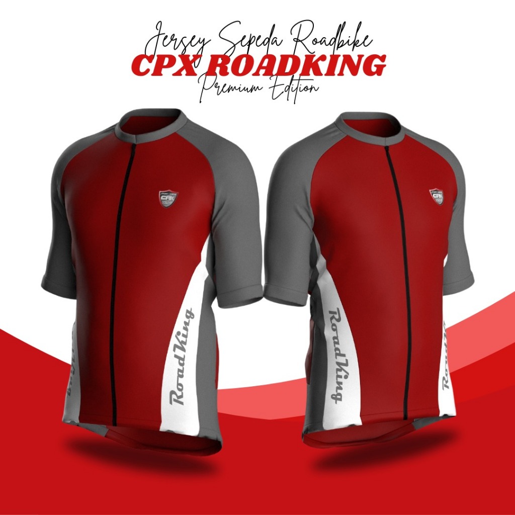 TERMURAH BAJU JERSEY SEPEDA ROADBIKE PRIA TANGAN PENDEK CPX ROADKING