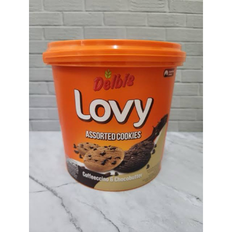

Delbis Lovy Assorted Cookies Coffeccino & Chocobutter Timba Dus (isi 6@280 g)