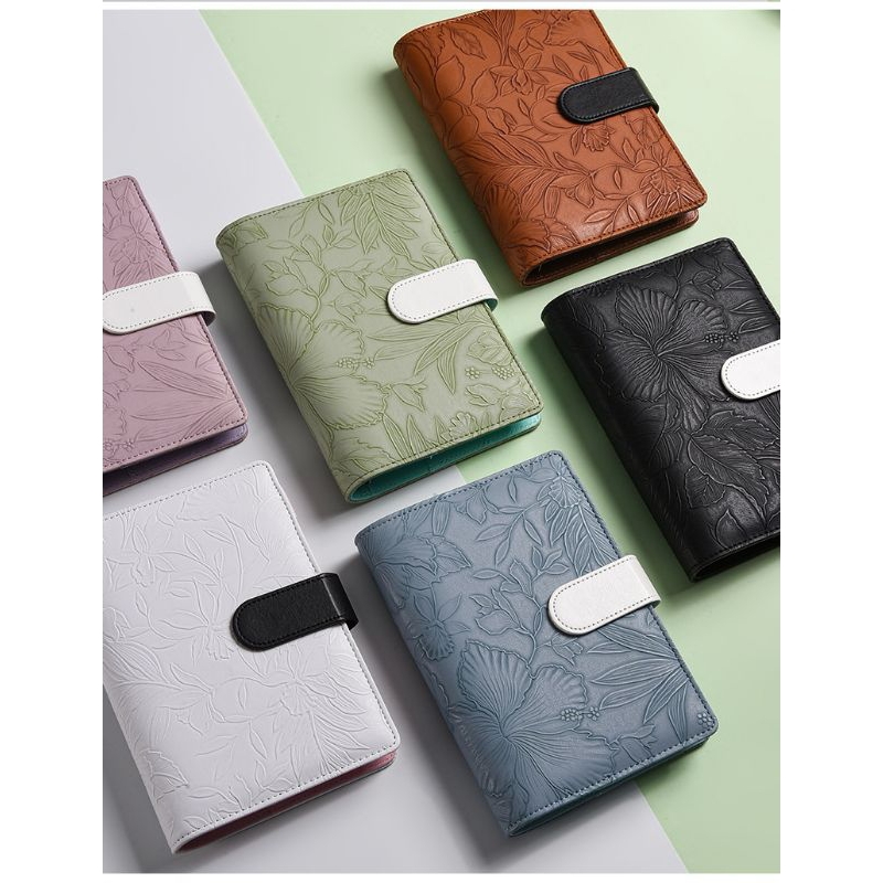 

Binder Kulit Aesthetic Texture Daun A6 6 Lubang Tabungan Keuangan Budgeting Buku Catatan