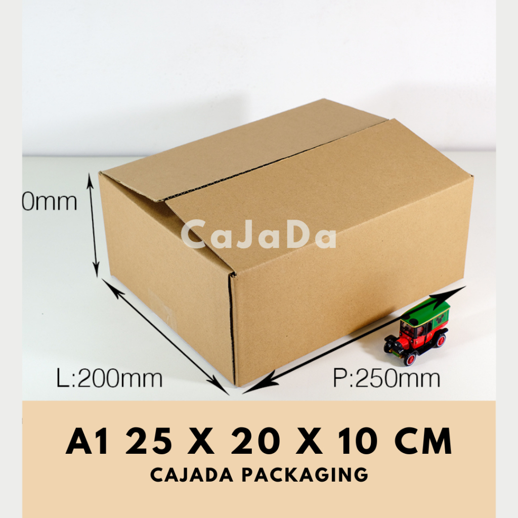 

ECER Kardus Baru 25x20x10 cm Box Dus Coklat Packing Polos