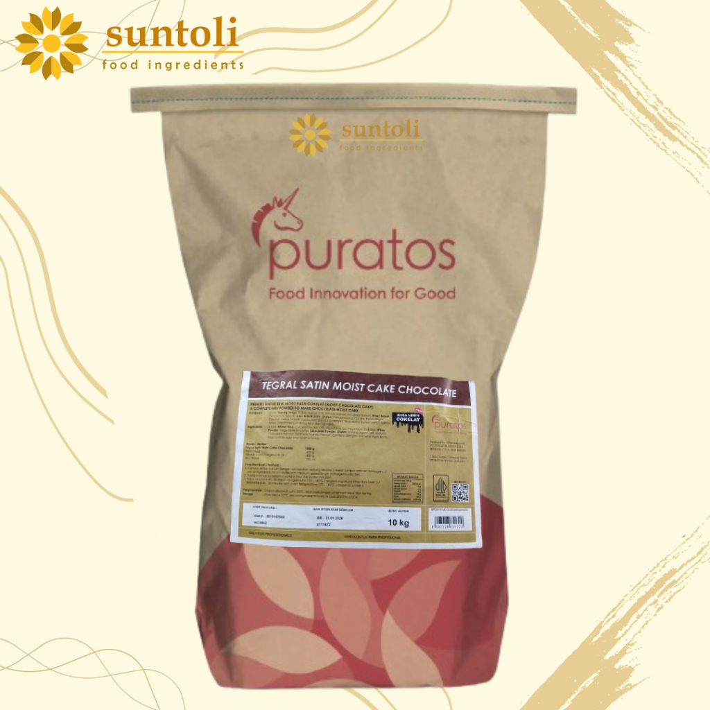 

PURATOS TEGRAL SATIN MOIST CAKE CHOCOLATE - Complete Mix Untuk Membuat Cake Coklat - 10 Kg