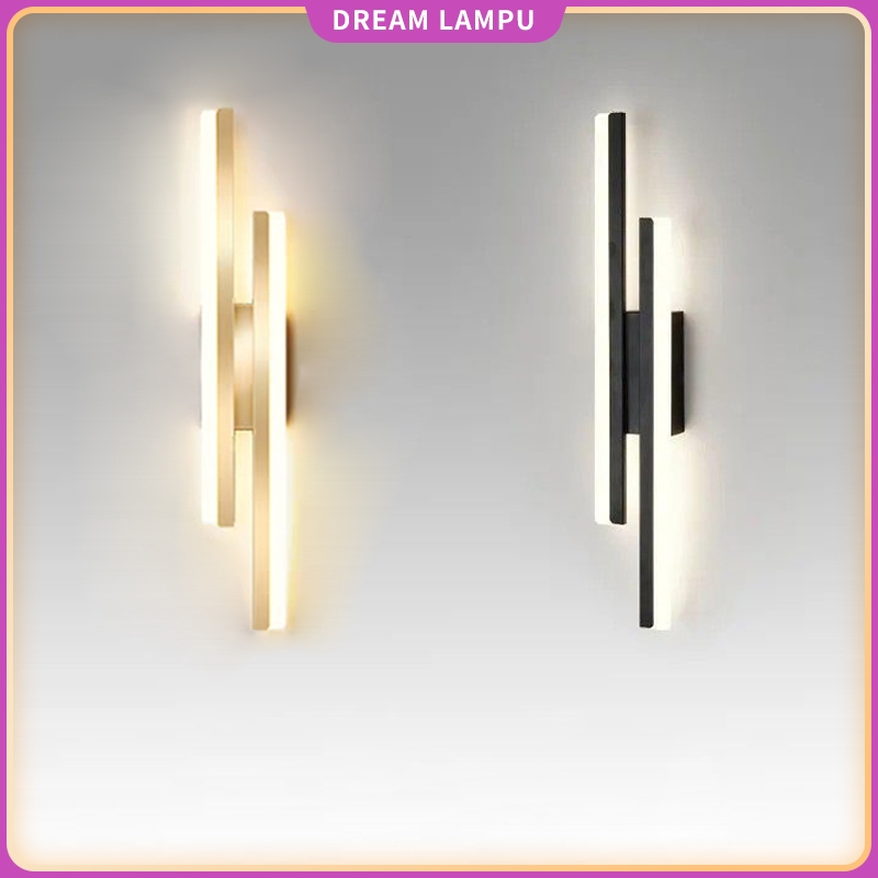 Lampu dinding strip sederhana LED lampu dinding ruang tamu lampu tempat tidur dinding kamar tidur