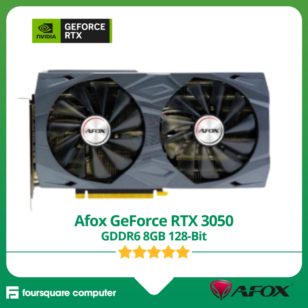 Afox Geforce RTX 3050 GDDR6 8GB 128-bit Resmi