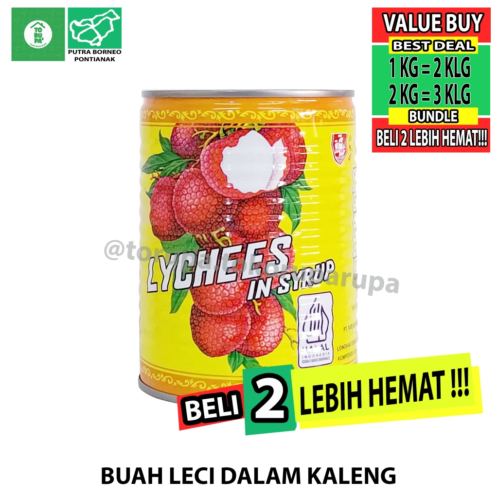 

Leci Kaleng 565 gr / Buah Leci dalam Kaleng / Lychee in Syrup / Lengkeng Kaleng