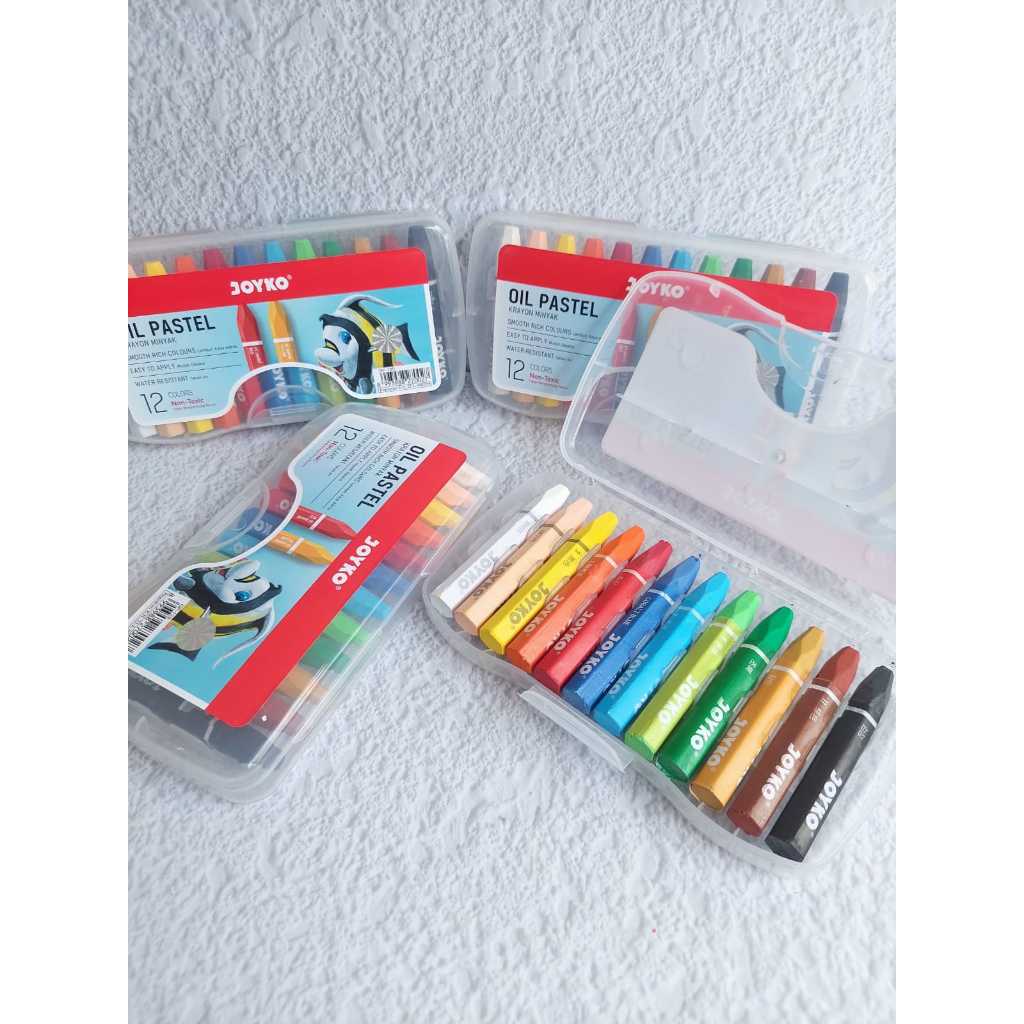 

Crayon / Oil Pastel JOYKO 1 Set Isi 12 Pcs