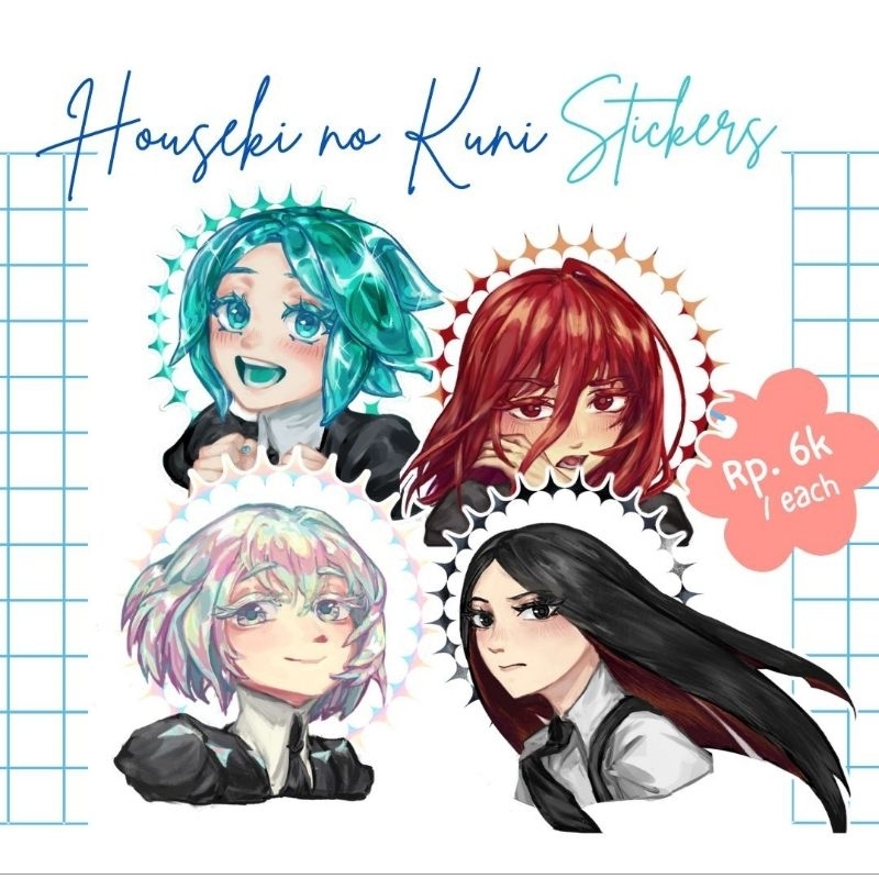 [Houseki No Kuni] Die Cut Stickers