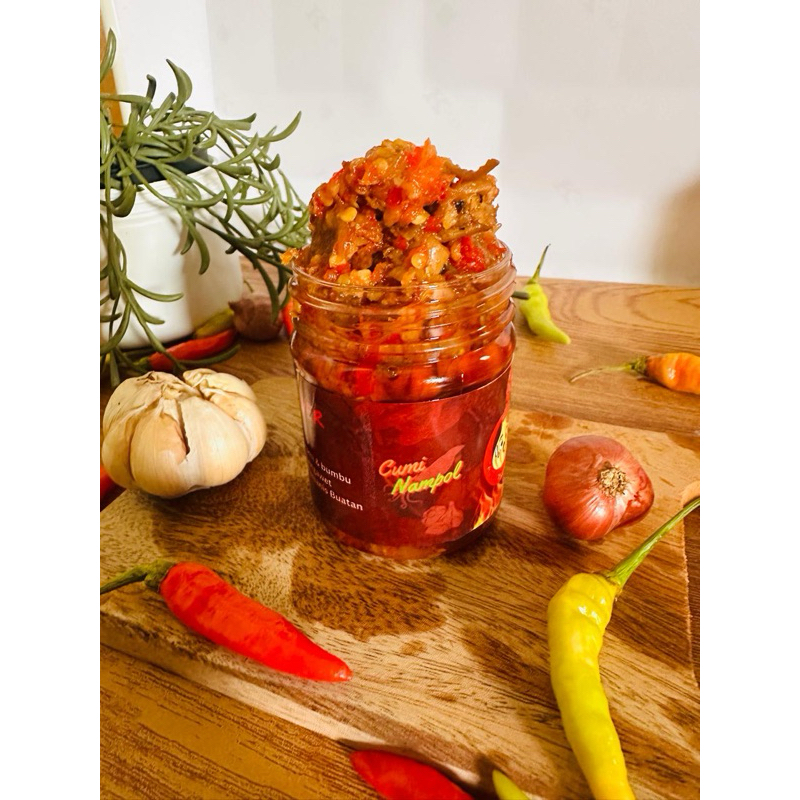 

Sambal Cumi Nampol - sambal Pedas - Sambal Toples