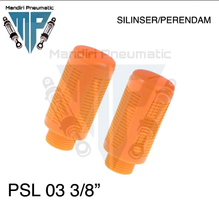 SILENCER PLASTIK PNEUMATIC UKURAN 3/8”INCH / PSL 03