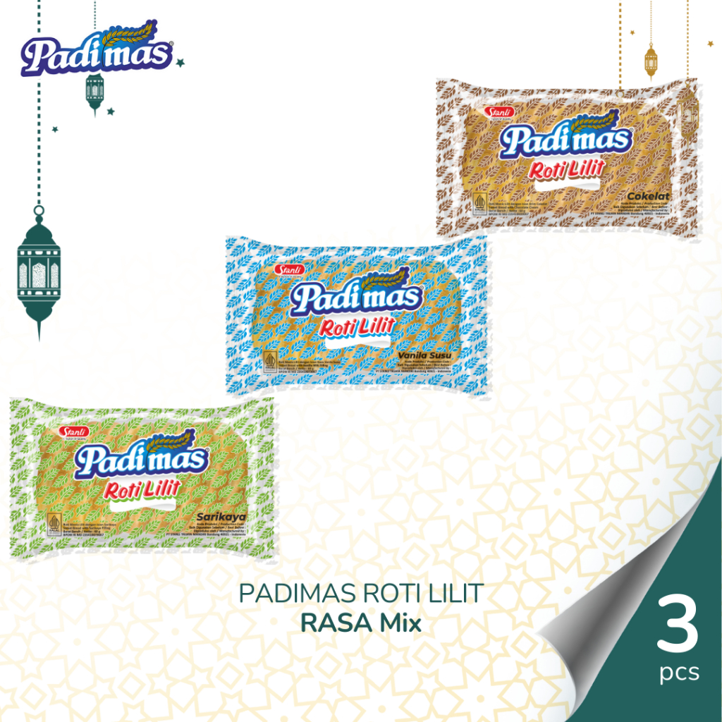 

Roti Lilit Padimas 3 Pcs (Coklat, Pandan, Vanilla Susu)