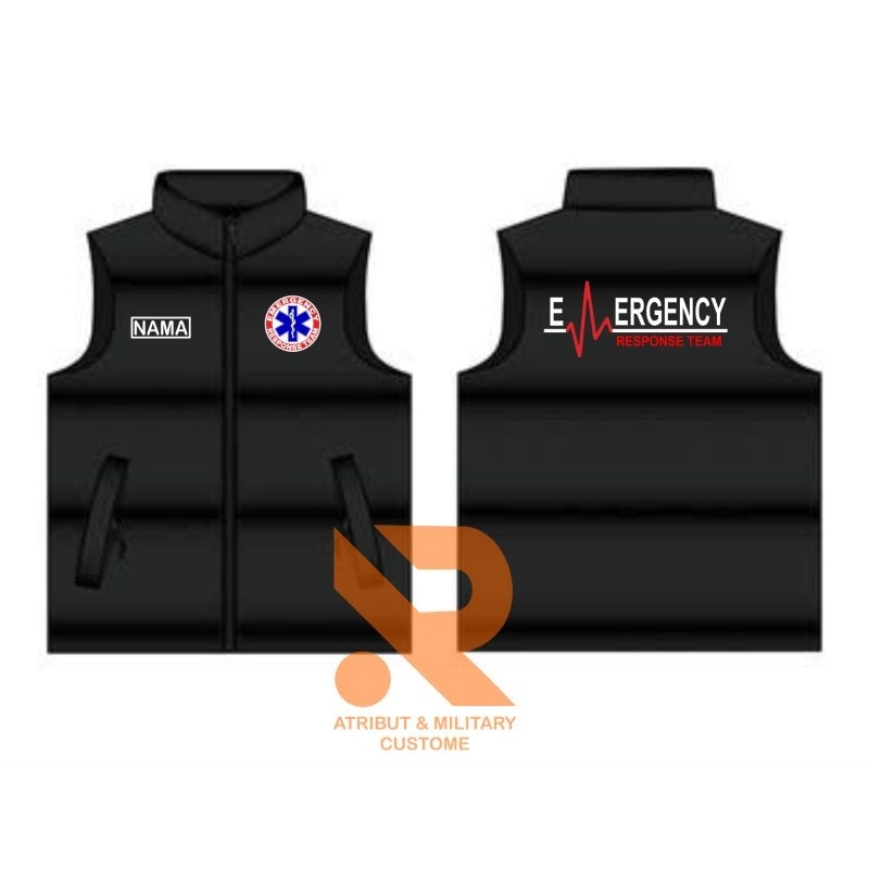 (premium) Rompi gelembung//rompi emergency//romp supir ambulan//rompi//jaket//jaket gelembung