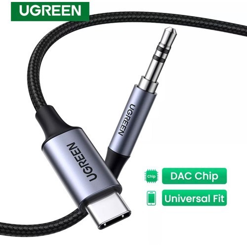 UGREEN Kabel Type C To Jack 3.5mm UGREEN Audio Aux Braided