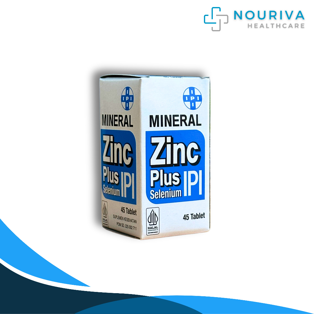 Suplemen IPI Mineral Zinc Plus Selenium 45 Tablet - Memenuhi Kebutuhan Mineral Zinc & Selenium