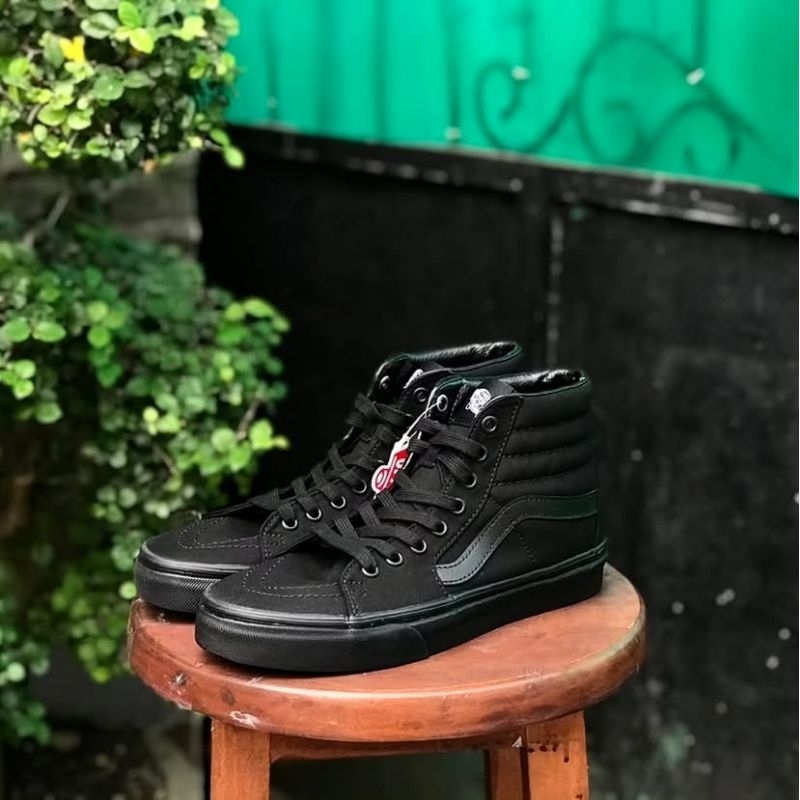 Vans Sk8-Hi Black Black Black BNWT ORIGINAL RESMI PT NAVYA