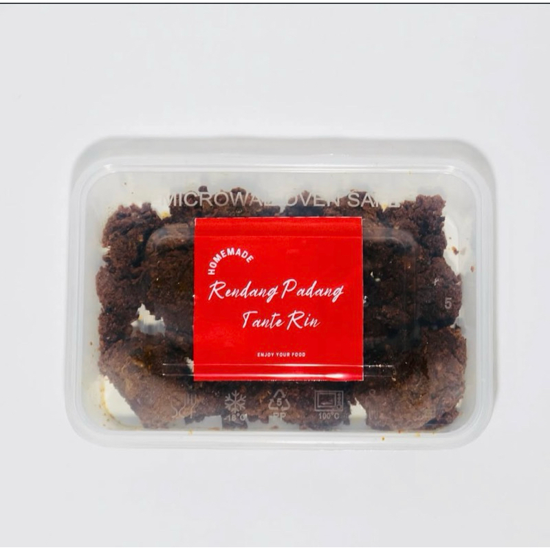 

Rendang Padang bumbu hitam daging sapi