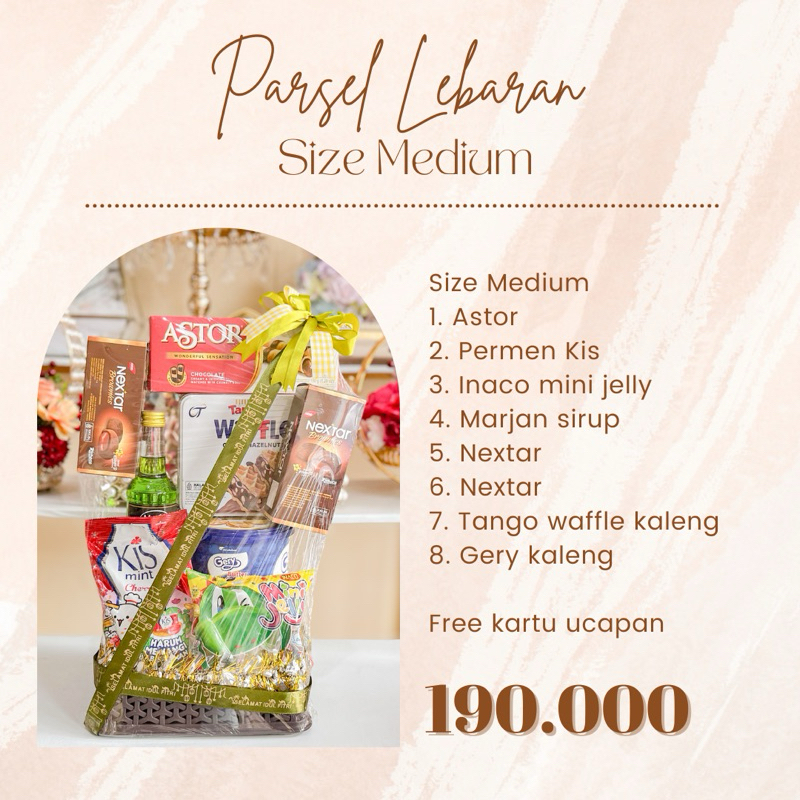 

PARSEL LEBARAN RAMADHAN MEDIUM MURAH JAJANAN READY