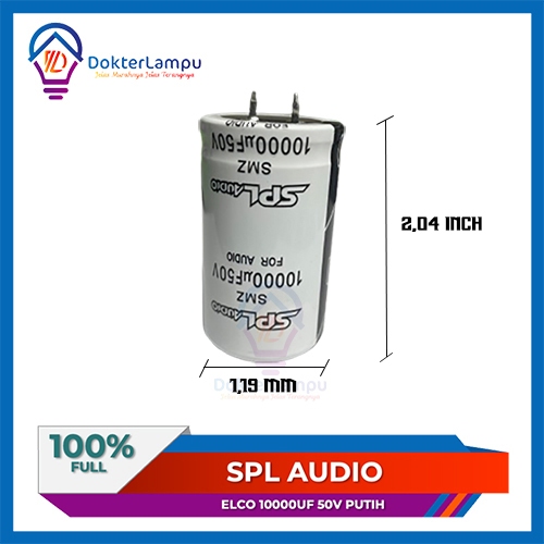 ELCO SPL AUDIO 10.000uf - 50V ORIGINAL SPL AUDIO HARGA PER PCS