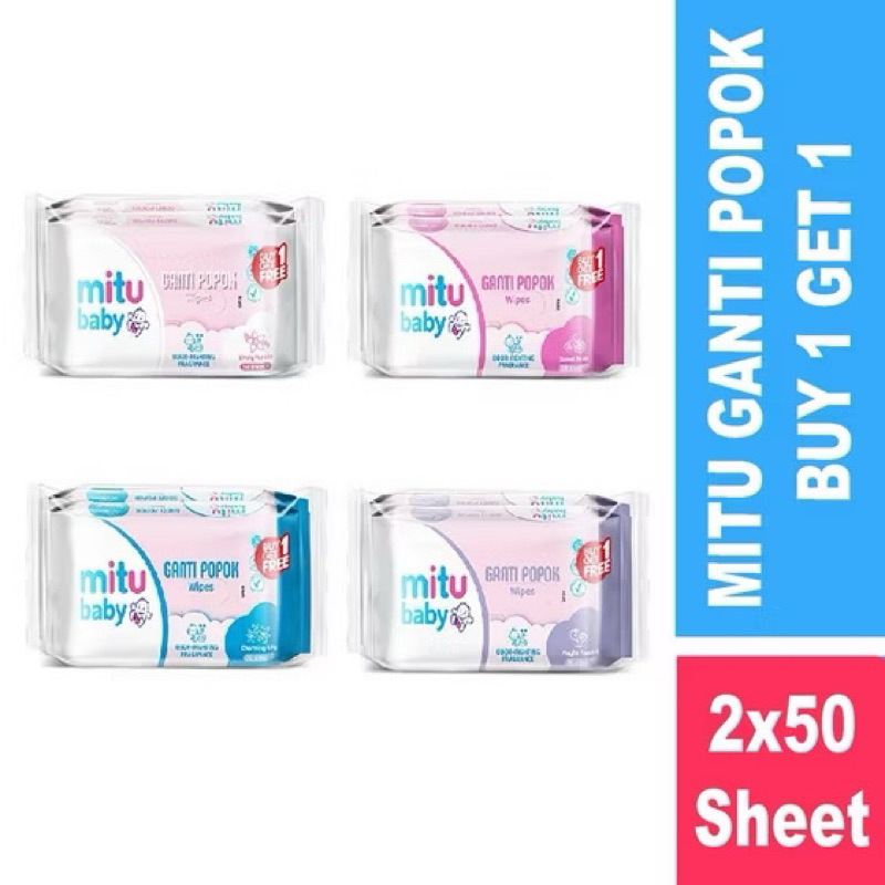 MITU BABY Ganti popok / Mitu baby by1get1 / Mitu baby wipes
