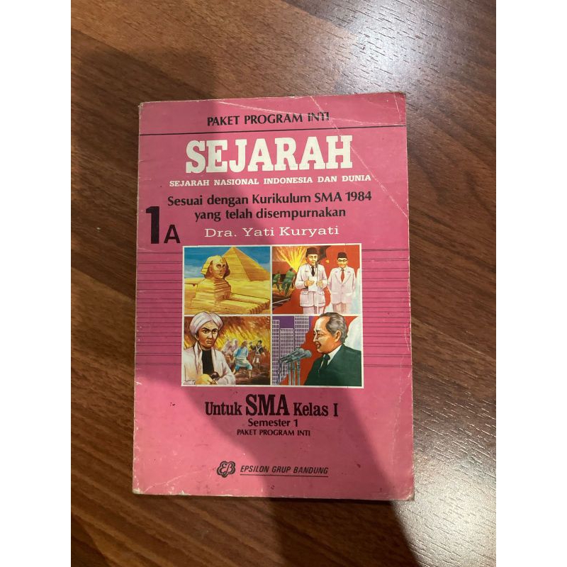 Buku pelajaran - SEJARAH kurikulum SMA 1984 untuk kelas 1 & semester 1
