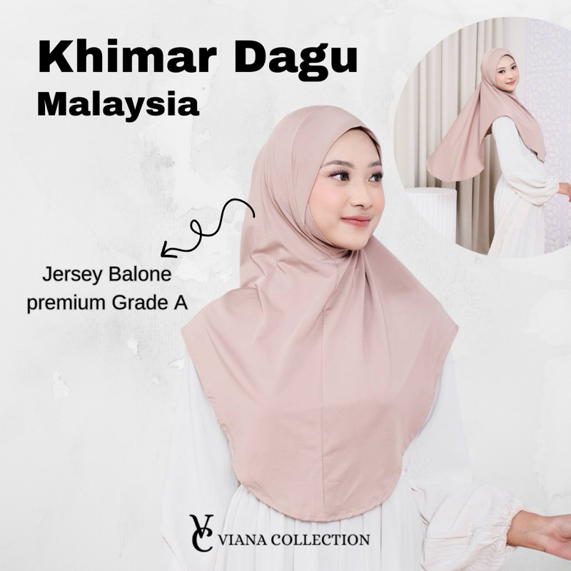 Viana Collection | Hijab Dagu Malaysia Instan Jersey Premium Grade A Penutup Dagu