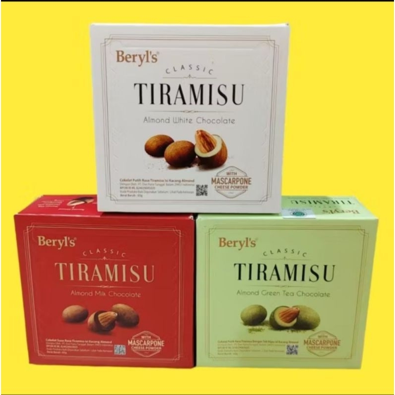 

[TERMURAH] Beryl's Tiramisu Almond Box Chocolate 65Gram Beryl's Cokelat Malaysia Import