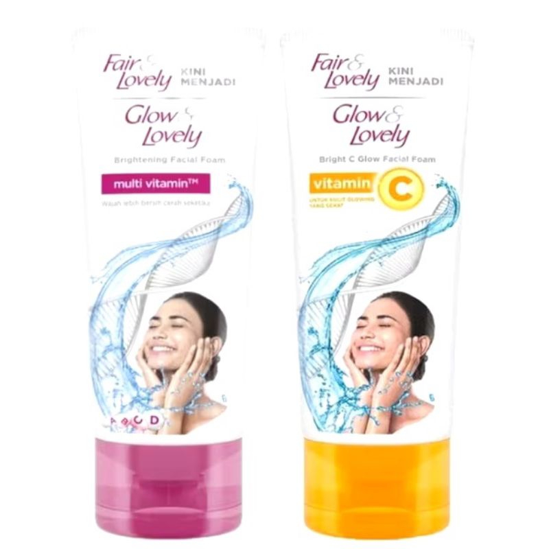 fair lovely facial wash / glow and lovely mvit facial wash 50g