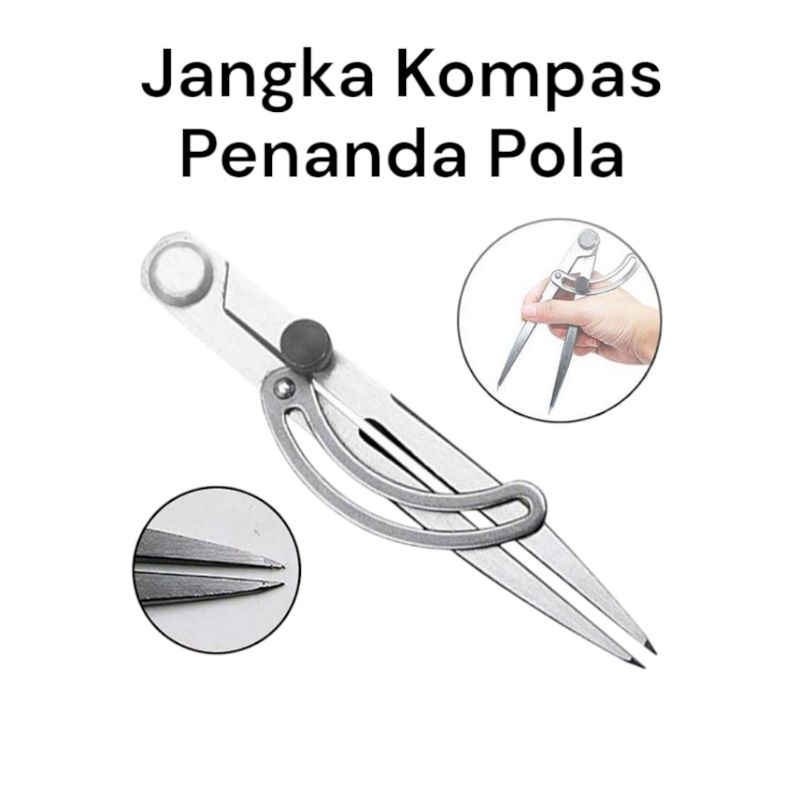 

Jangka Kompas Penanda 126mm / 153mm Carbon Steel Spacing Compass Adjistable