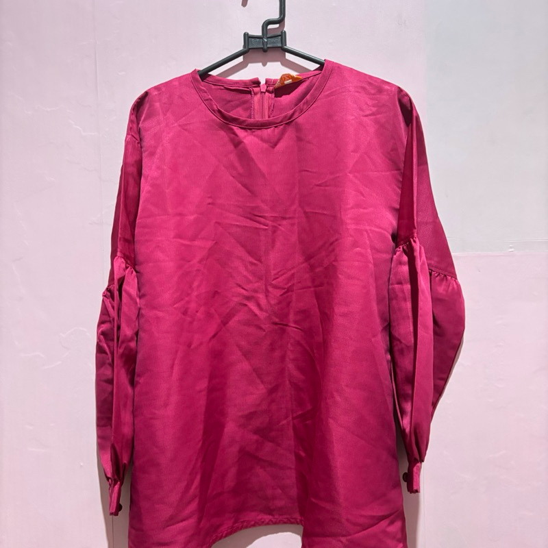 preloved blouse pink fanta