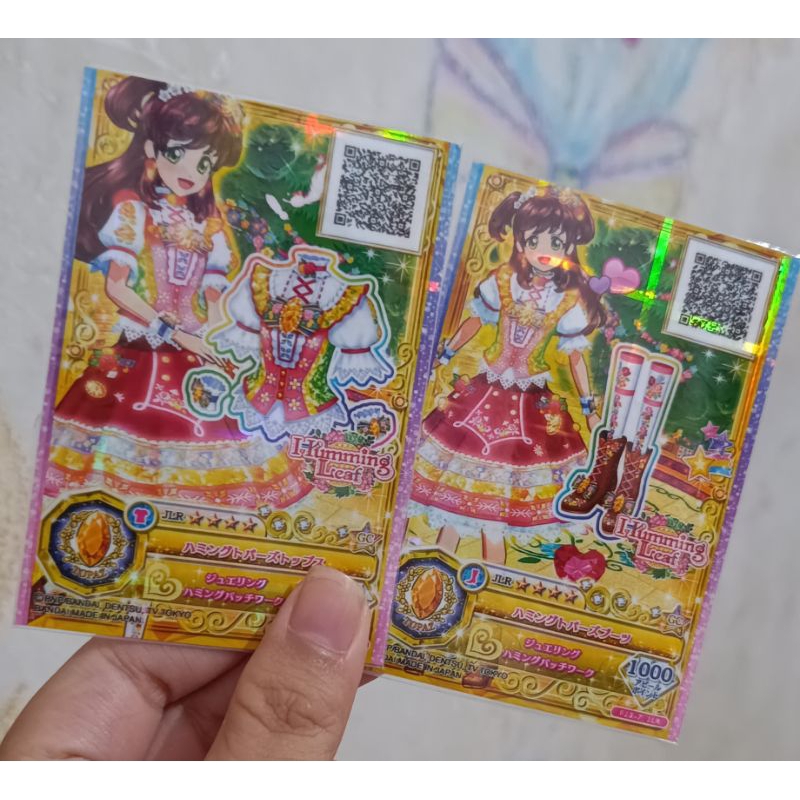 kartu Aikatsu JLR - Aikatsu friends Premium Humming leaf Topaz