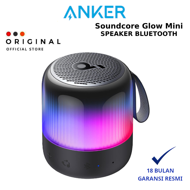 Anker Soundcore Glow Mini A3136 - ANKER OFFICIAL STORE ( CODE 10021 ) / WIRELESS SPEAKER ANKER / ANK