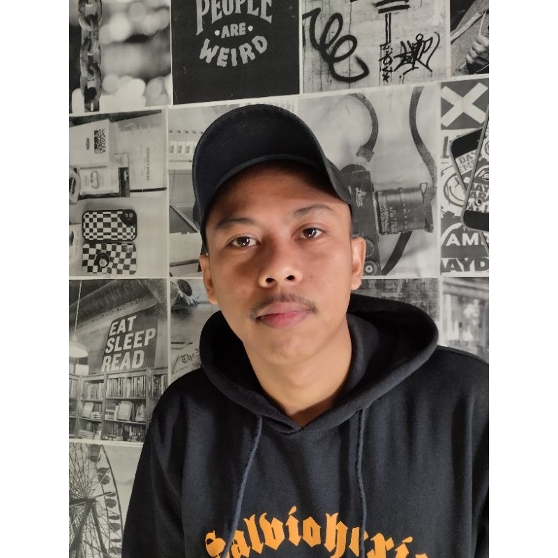 Kumis Tipis Cowok 7 Cm Bahan Asli (Bonus Lem+Pemutus)