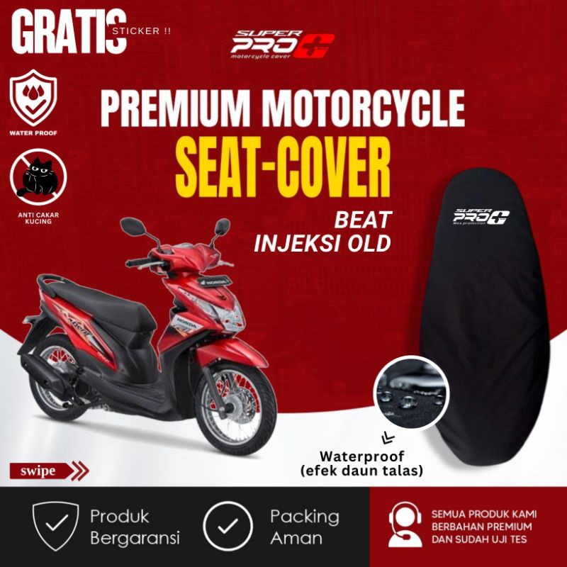 Aksesoris sarung jok motor Honda Beat FI waterproof anti & cakar kucing