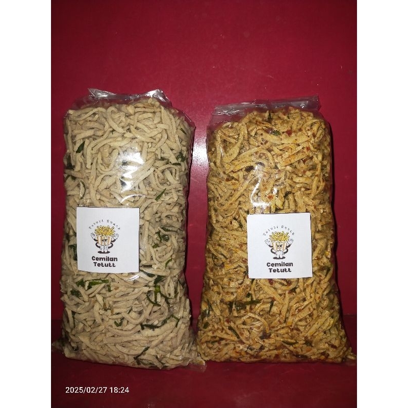 

READY STOK Basreng Pedas Daun Jeruk 500gram .. Cemilan Hits