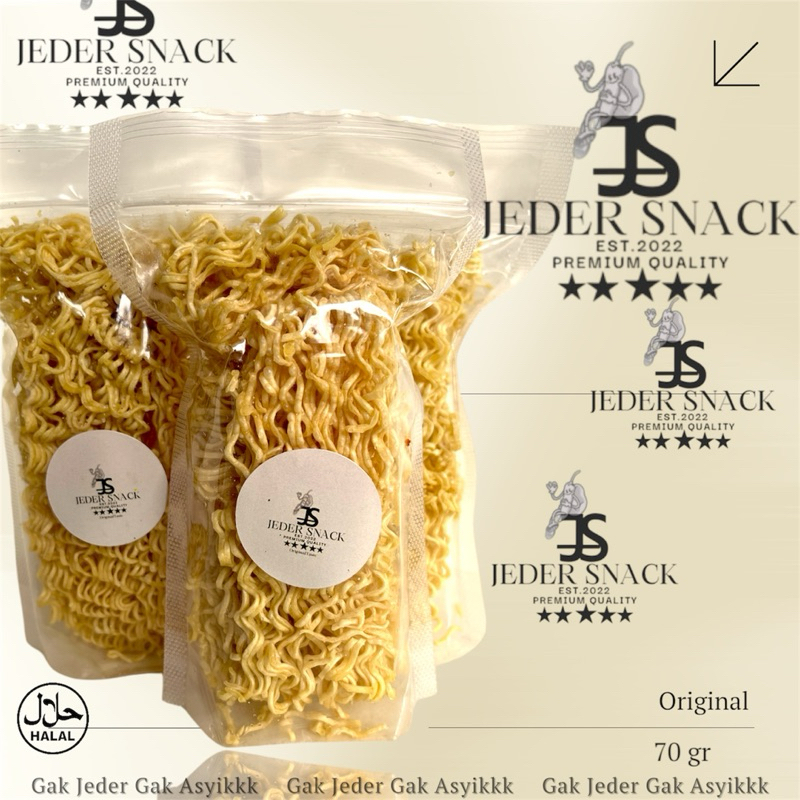 

Mie Goreng Kriuk Kering Pedas JEDER SNACK Crispy Premium Quality