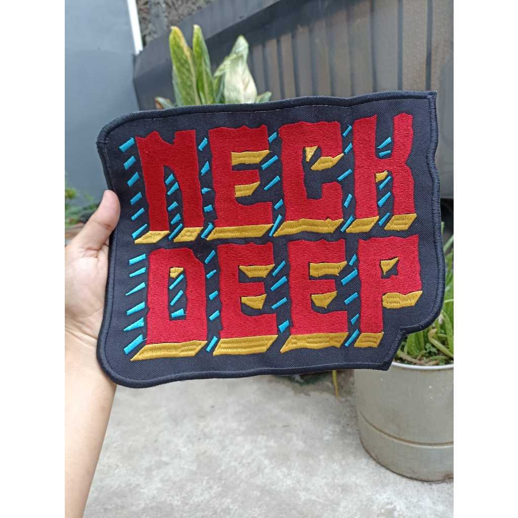 Back Patch Bordir Besar Jaket NECK DEEP