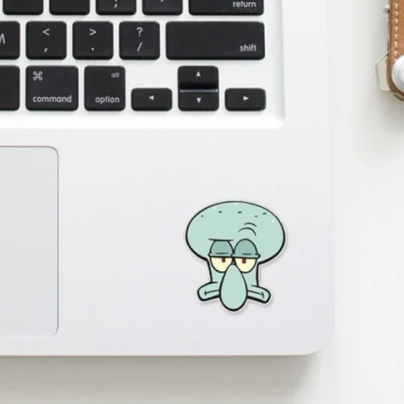 

STICKER SQUIDWARD FACE VINYL WATERPROOF