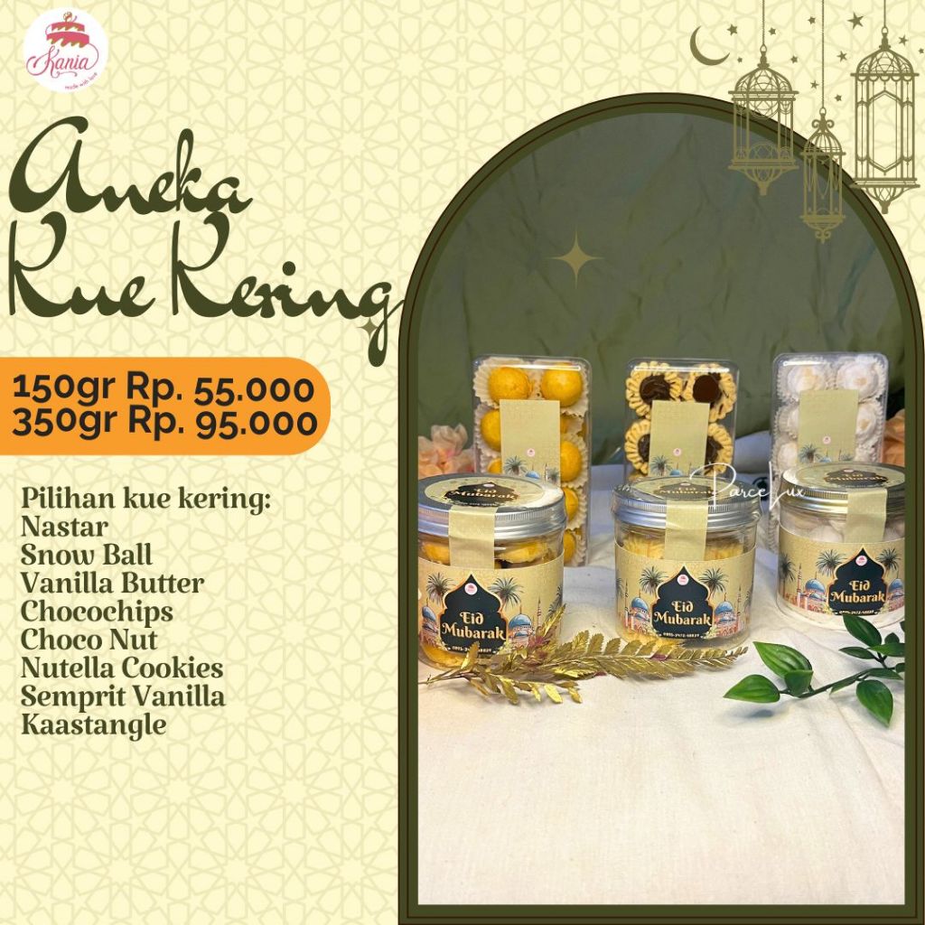 

Kania Kue Kering | Gift Set Lebaran Hampers Idul Fitri Cookies Nastar Putri Salju Coklat Kaastangel Semprit