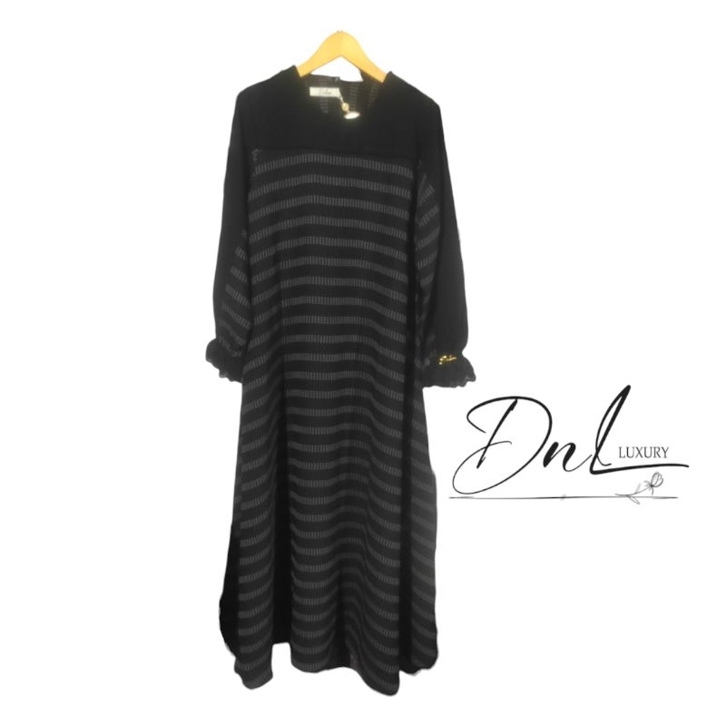 Gamis Dnl Luxury Hitam Premium